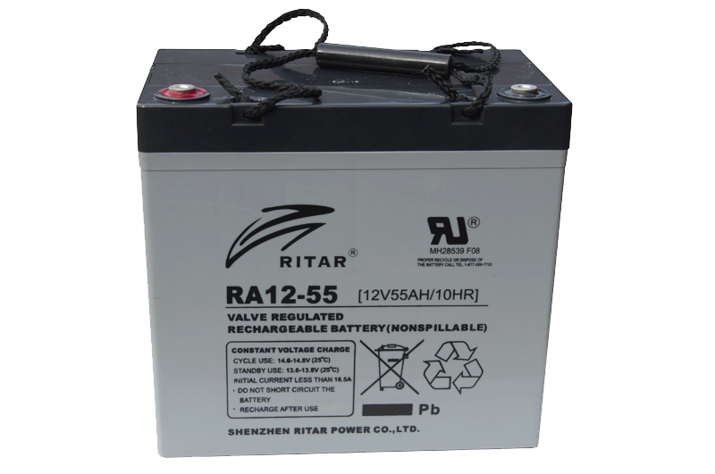 Ritar RA12-55 12V 55Ah Tam bakımsız kuru tip AGM akü